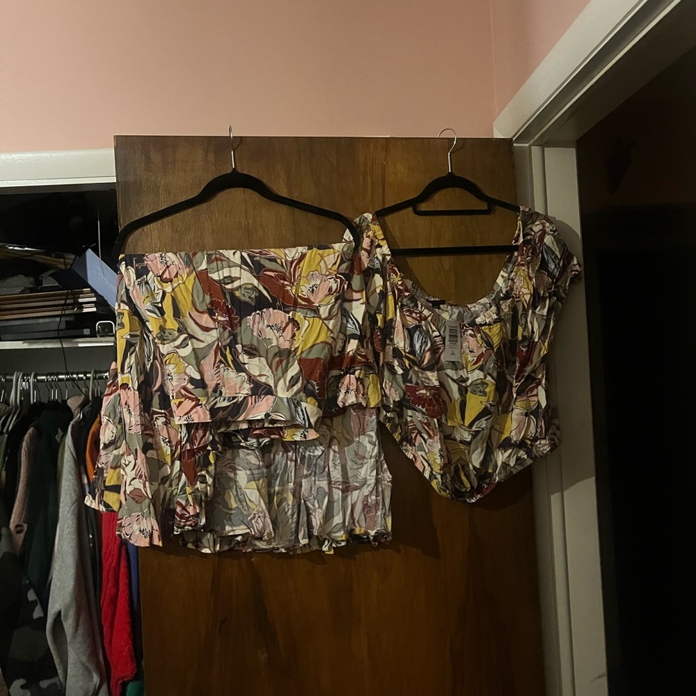 Torrid Multicolor Floral Skirt Set